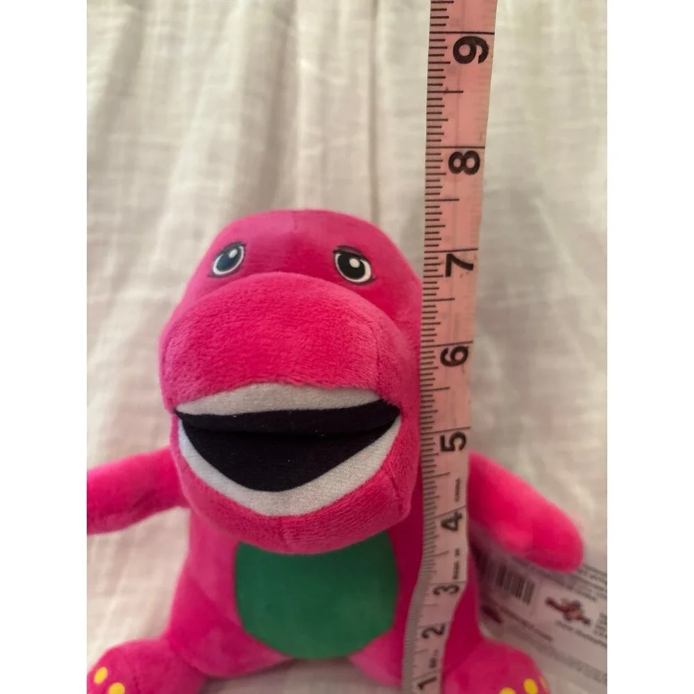 Barney plush stuffed animal dinosaur pink green kids teens collectible 2000's